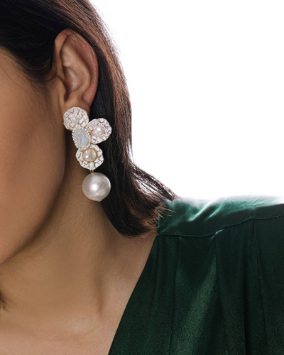 گوشواره زنانه مجلسی مروارید دار