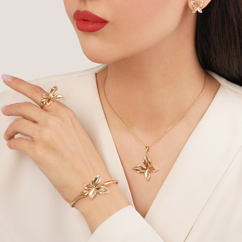 سرویس زنانه ژوپینگ نگین دار طلایی