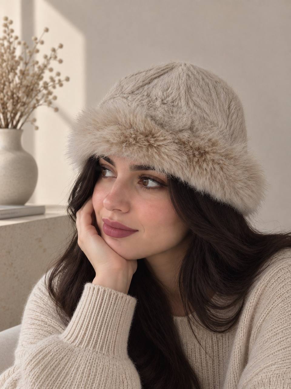 کلاه دور خز